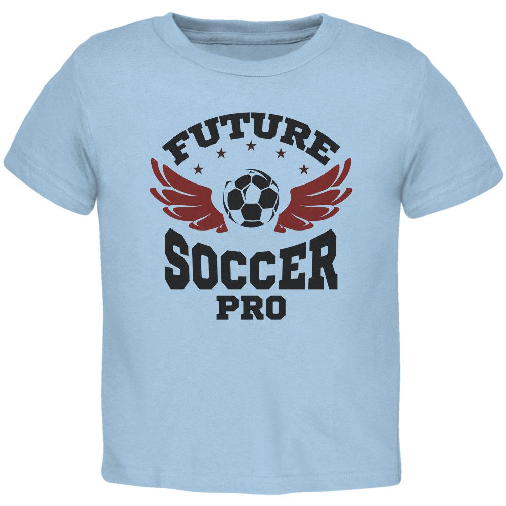 Future Soccer Pro Light Blue Toddler T-Shirt Toddler T-Shirts Old Glory 2T Blue