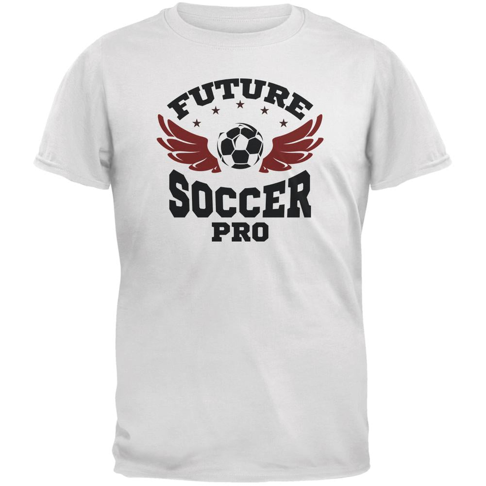 Future Soccer Pro White Youth T-Shirt Youth T-Shirts Old Glory LG White