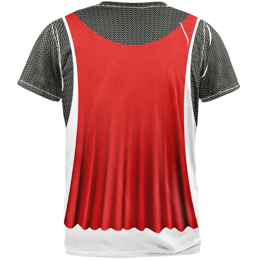 King Richard Lionheart Knight Costume All Over Adult T-Shirt Men's T-Shirts Old Glory