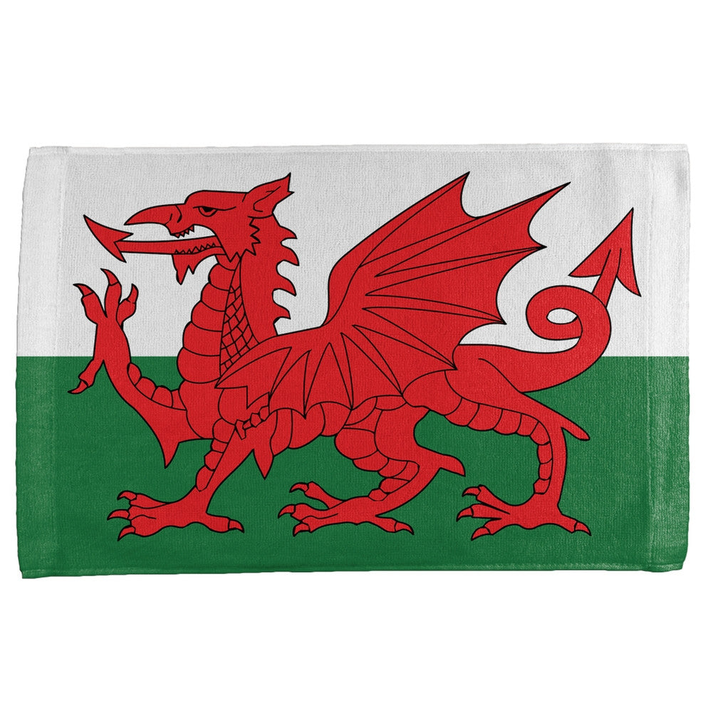 Welsh Flag All Over Sport Towel Sports Towels Old Glory