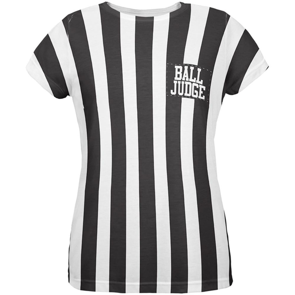 Halloween Deflategate Ball Referee Costume All Over Womens T-Shirt Women's T-Shirts Old Glory 2XL Multi
