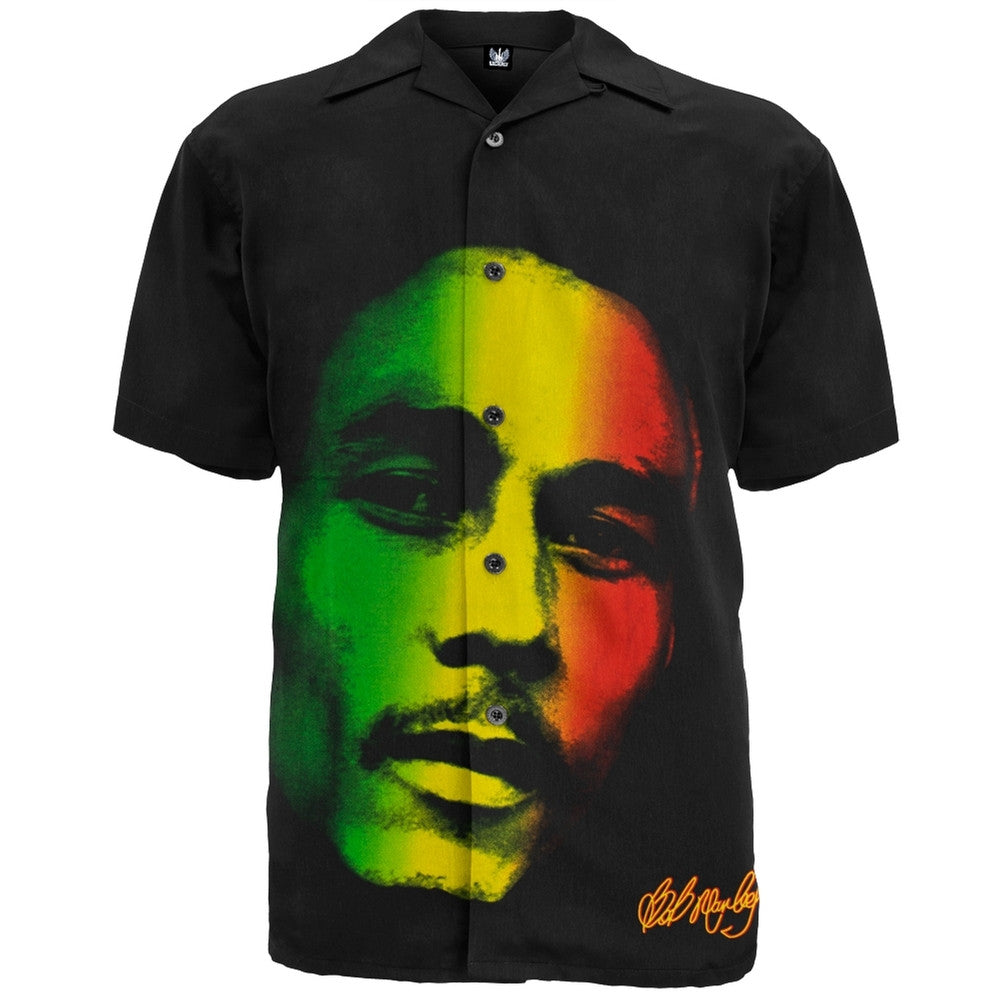 Bob Marley - Tri-Color Club Shirt Men's Club Shirts Bob Marley 2XL Black