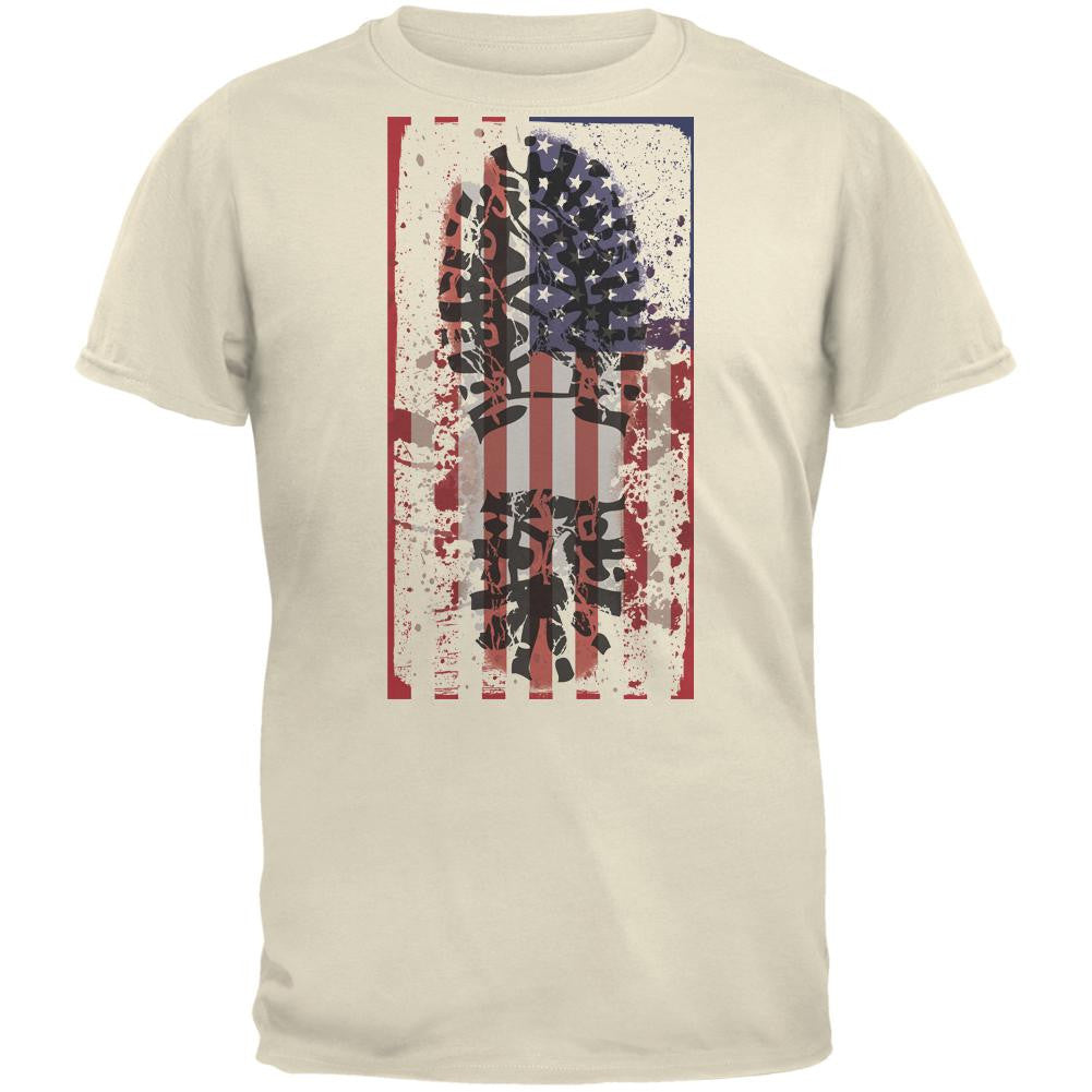 American Work Force Union Natural Adult T-Shirt Men's T-Shirts Old Glory 2XL Off-White