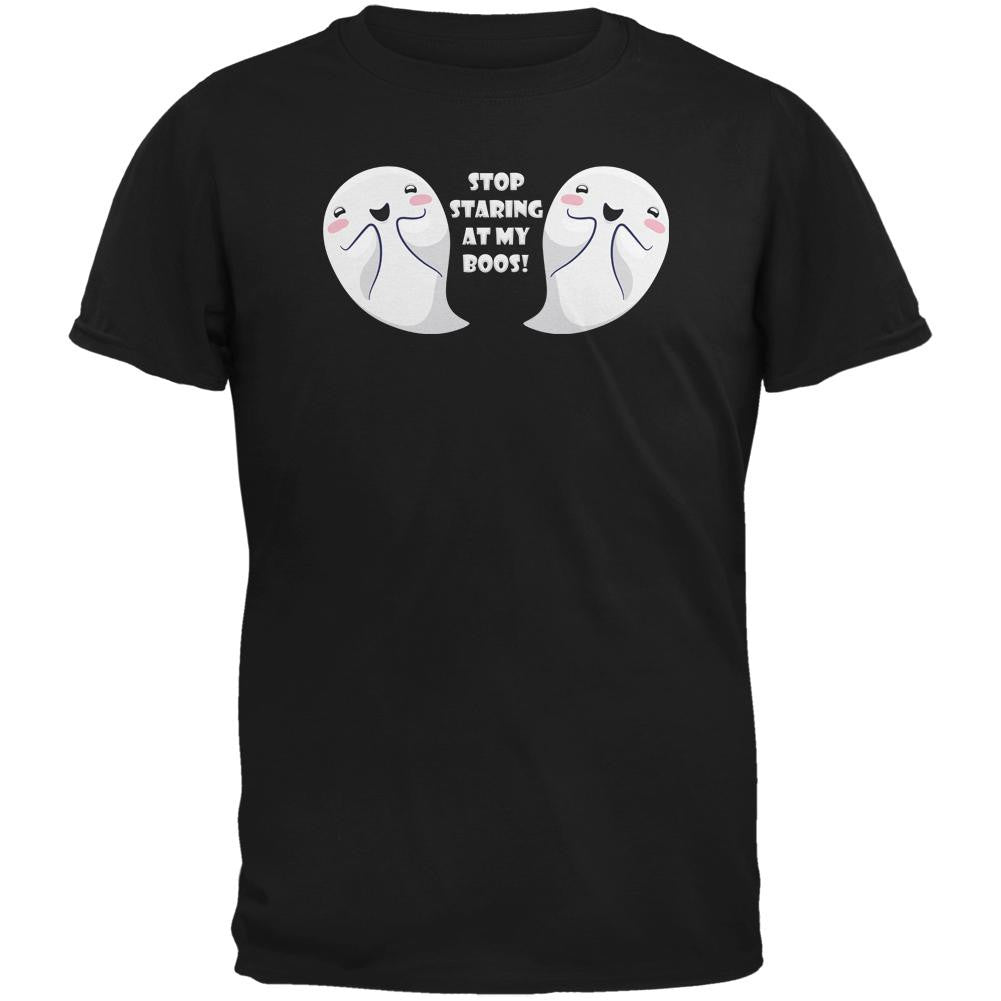 Halloween Ghost Stop Staring at My Boos Unisex T Shirt Men's T-Shirts Old Glory SM