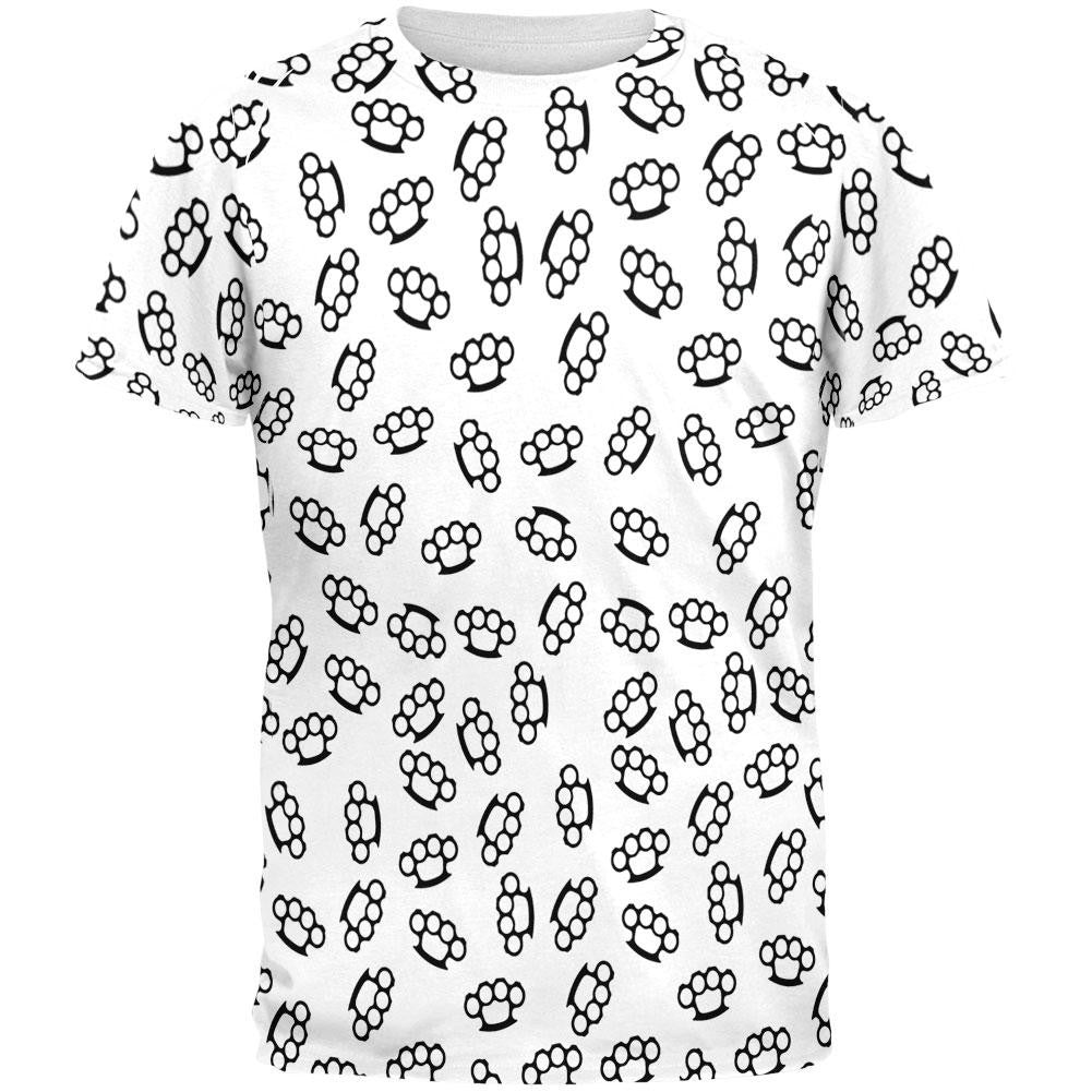 Brass Knuckles All Over Adult T-Shirt Men's T-Shirts Old Glory 2XL Multi