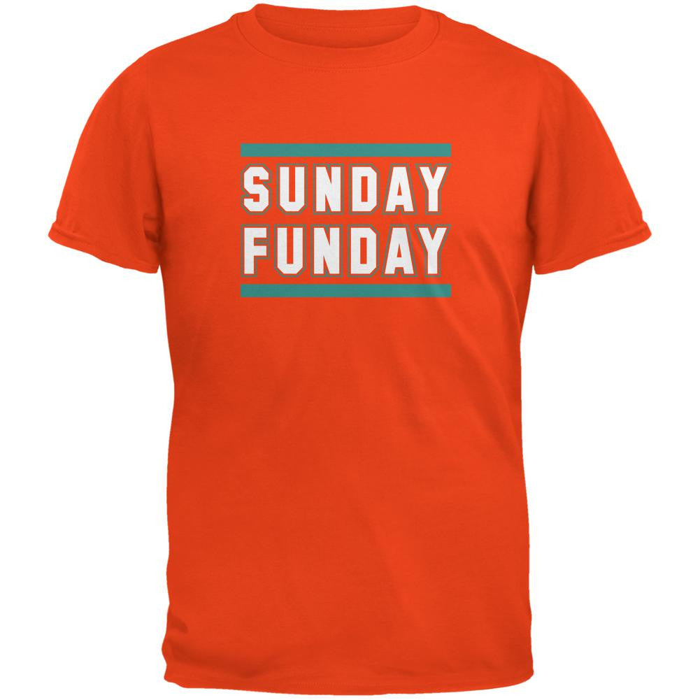 Sunday Funday Miami Orange Adult T-Shirt Men's T-Shirts Old Glory 2XL Orange