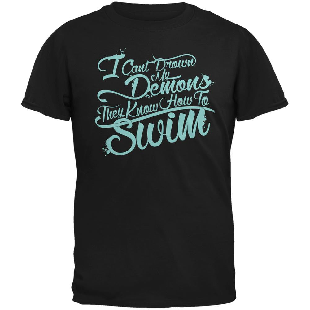 Drown My Demons Black Adult T-Shirt Men's T-Shirts Old Glory 2XL Black