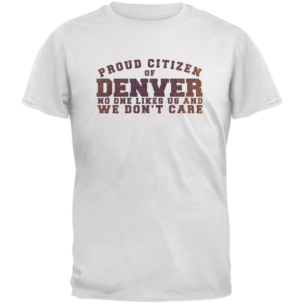 Proud No One Likes Denver White Youth T-Shirt Youth T-Shirts Old Glory LG White