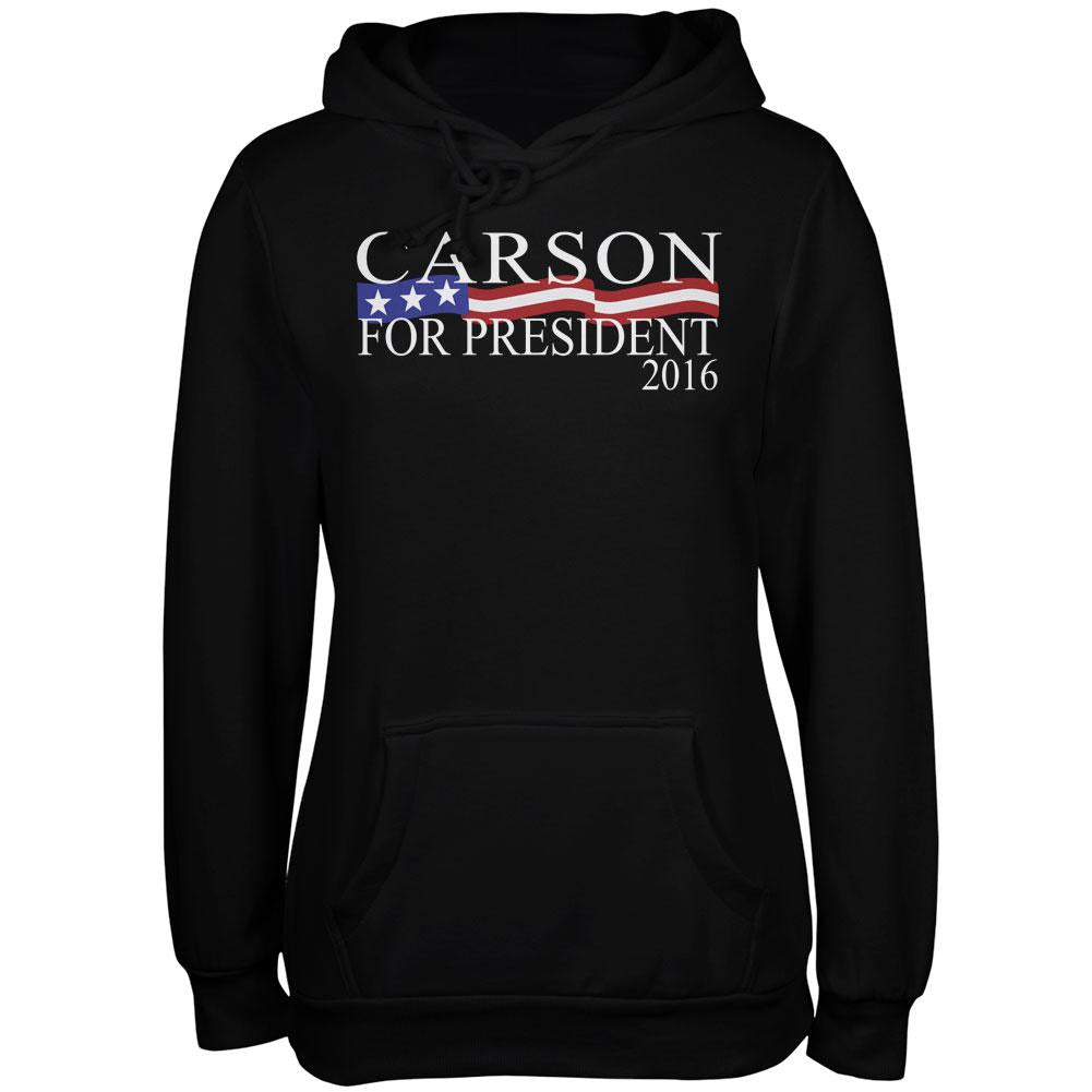 Election 2016 President Ben Carson Navy Juniors Soft Hoodie Juniors Hoodies Old Glory 2XL Blue