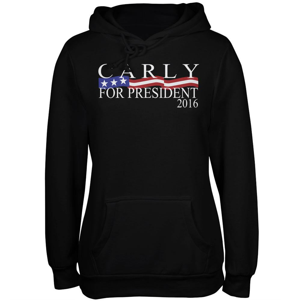 Election 2016 President Carly Fiorina Navy Juniors Soft Hoodie Juniors Hoodies Old Glory 2XL Blue
