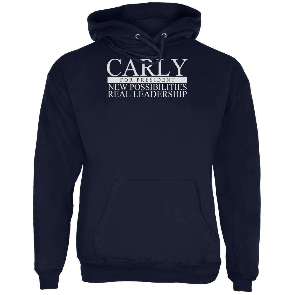 Election Carly Fiorina Possibilities Leadership Navy Adult Hoodie Men's Hoodies Old Glory 2XL Blue