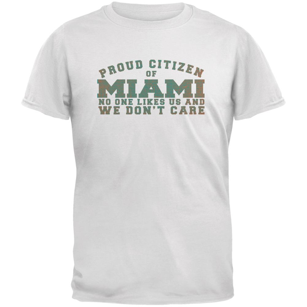 Proud No One Likes Miami White Youth T-Shirt Youth T-Shirts Old Glory LG White