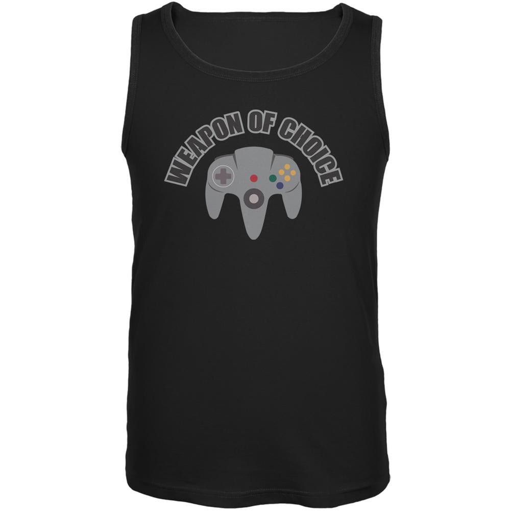 Gamer Weapon Of Choice Black Adult Tank Top Men's Tank Tops Old Glory 2XL Black
