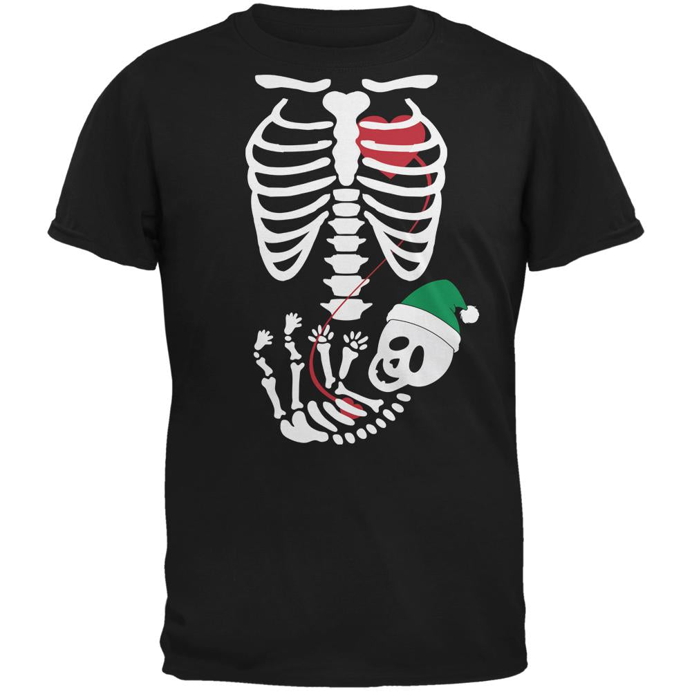 Halloween Elf Baby Skeleton Black Adult T-Shirt Men's T-Shirts Old Glory 2XL Black