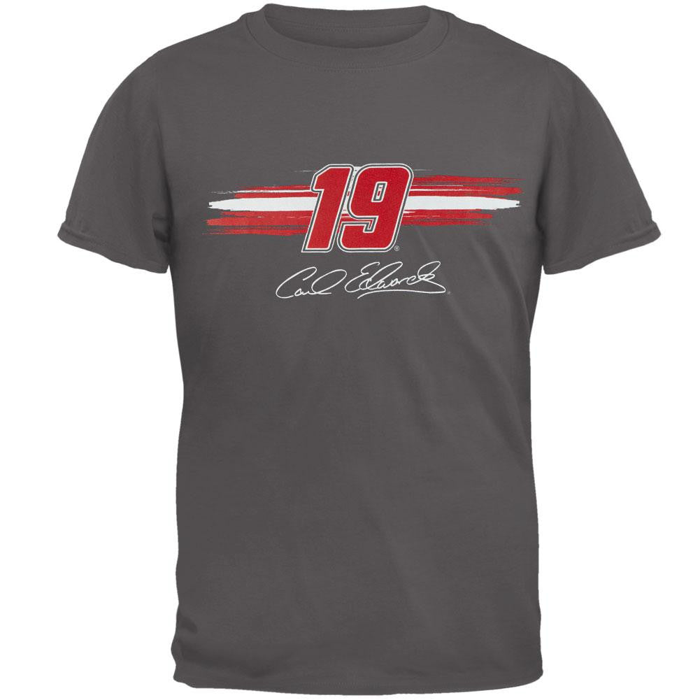 Carl Edwards - 19 Fan Up Adult T-Shirt Men's T-Shirts Carl Edwards 2XL Grey