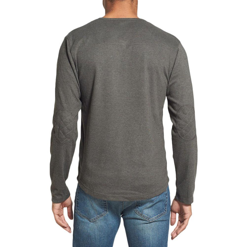Chicago Blackhawks - Chest Logo Primo Adult Henley Long Sleeve T-Shirt Men's Long Sleeves Chicago Blackhawks