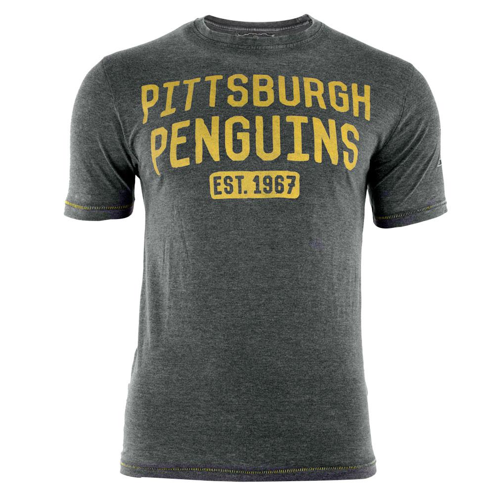 Pittsburgh Penguins - Est 1967 Hoist Premium Adult T-Shirt Men's T-Shirts Pittsburgh Penguins 2XL Black