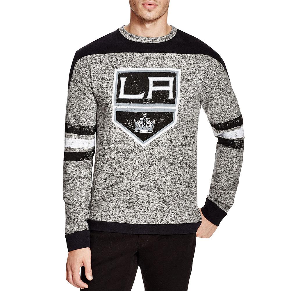 Los Angeles Kings - Logo Preston TC French Terry Adult Sweatshirt Men's Sweatshirts Los Angeles Kings LG Grey