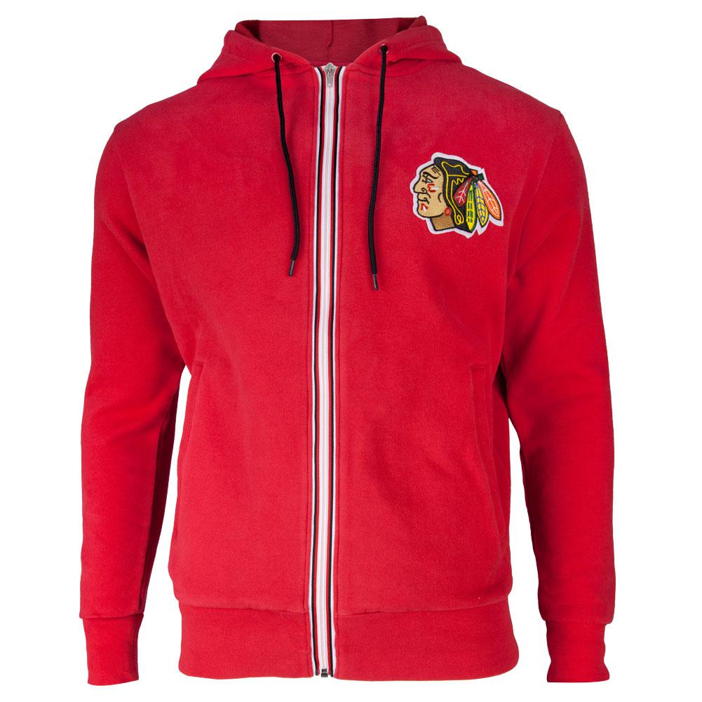 Chicago Blackhawks - Logo Ty Adult Zip Hoodie Men's Hoodies Chicago Blackhawks 2XL Red