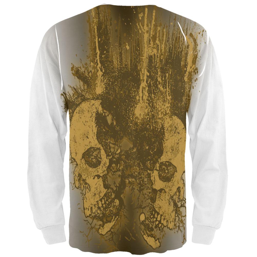 Halloween Dead and Buried All Over Adult Long Sleeve T-Shirt Men's Long Sleeves Old Glory