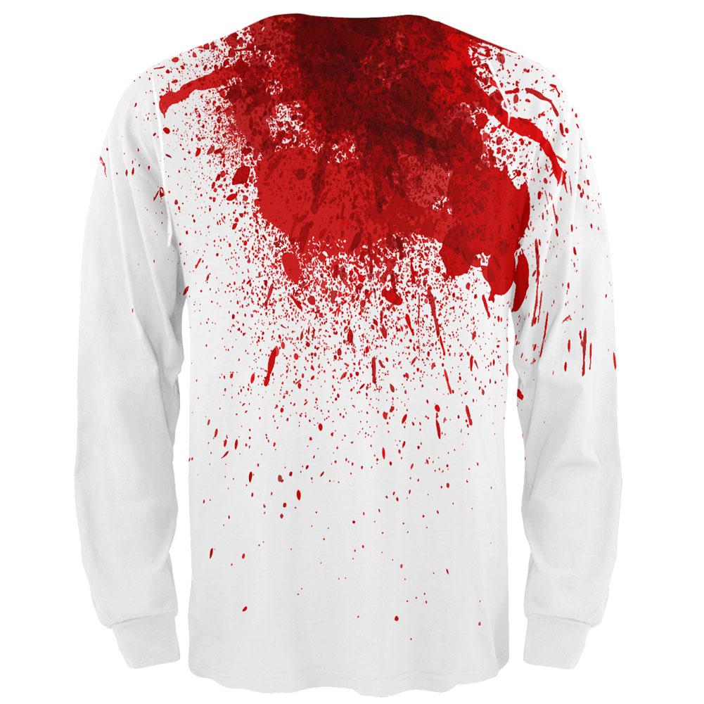 Halloween Decapitated Costume All Over Adult Long Sleeve T-Shirt Men's Long Sleeves Old Glory