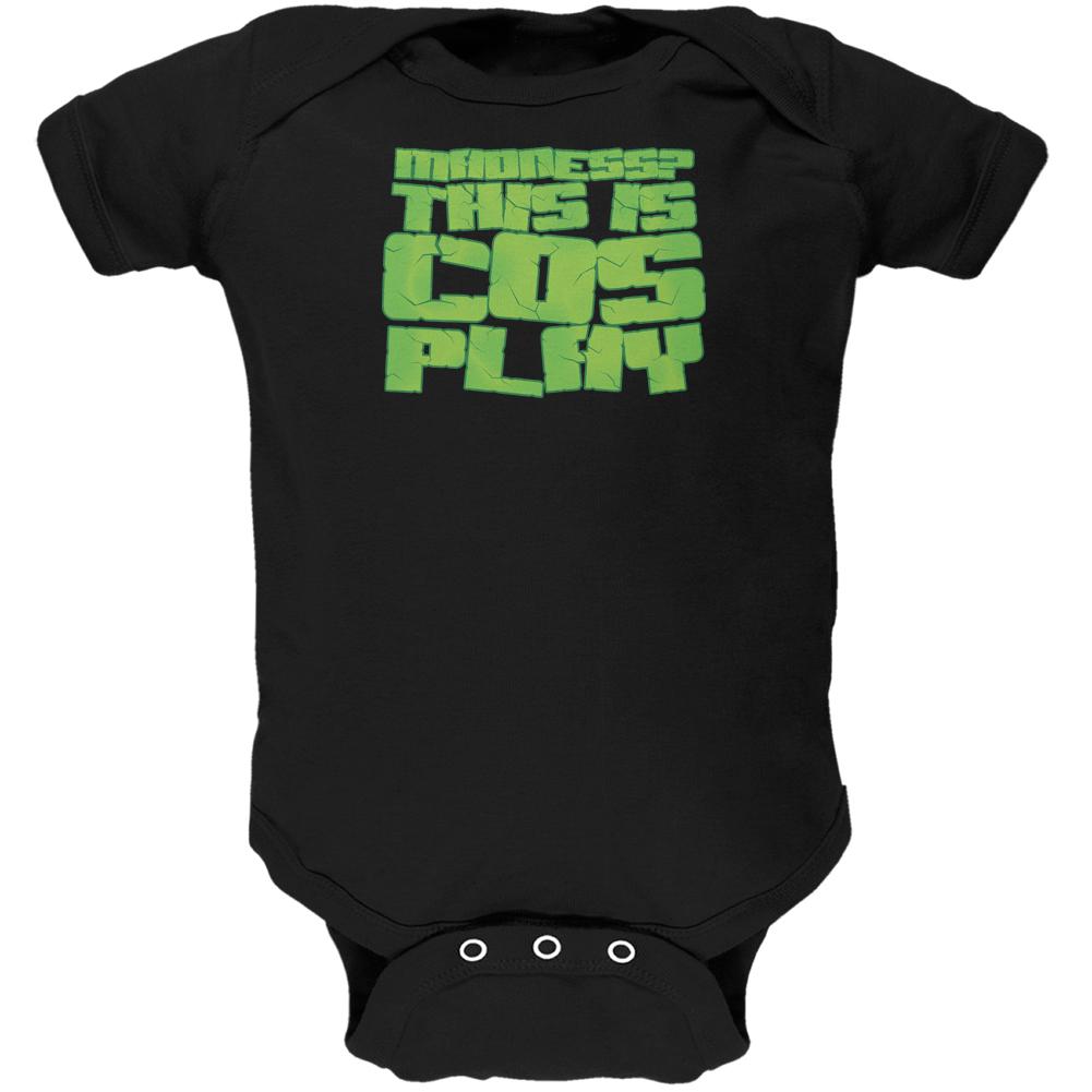 Madness This Is Cosplay Black Soft Baby One Piece Baby One Piece Old Glory 0-3M Black