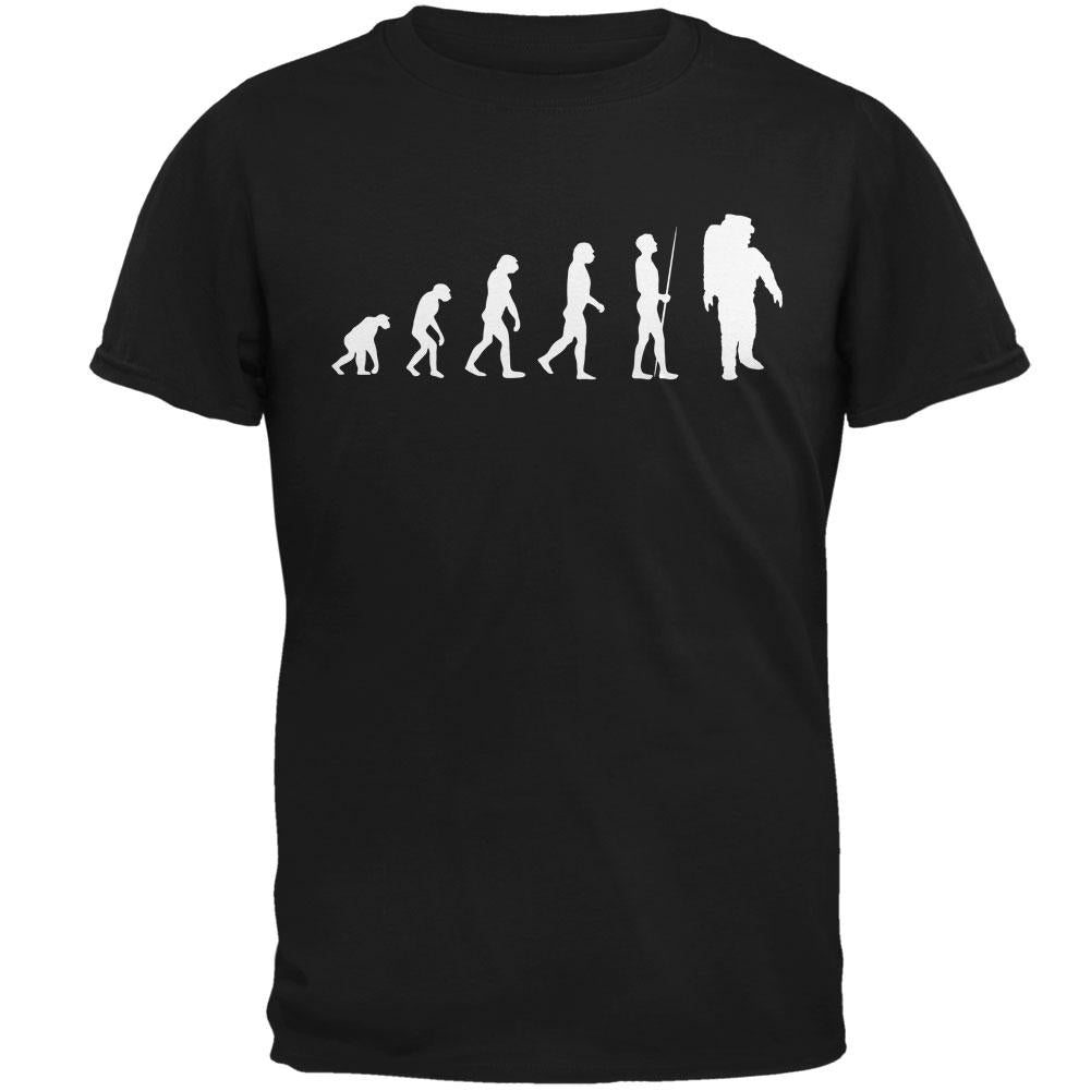 Evolution Astronaut Black Adult T-Shirt Men's T-Shirts Old Glory 2XL Black