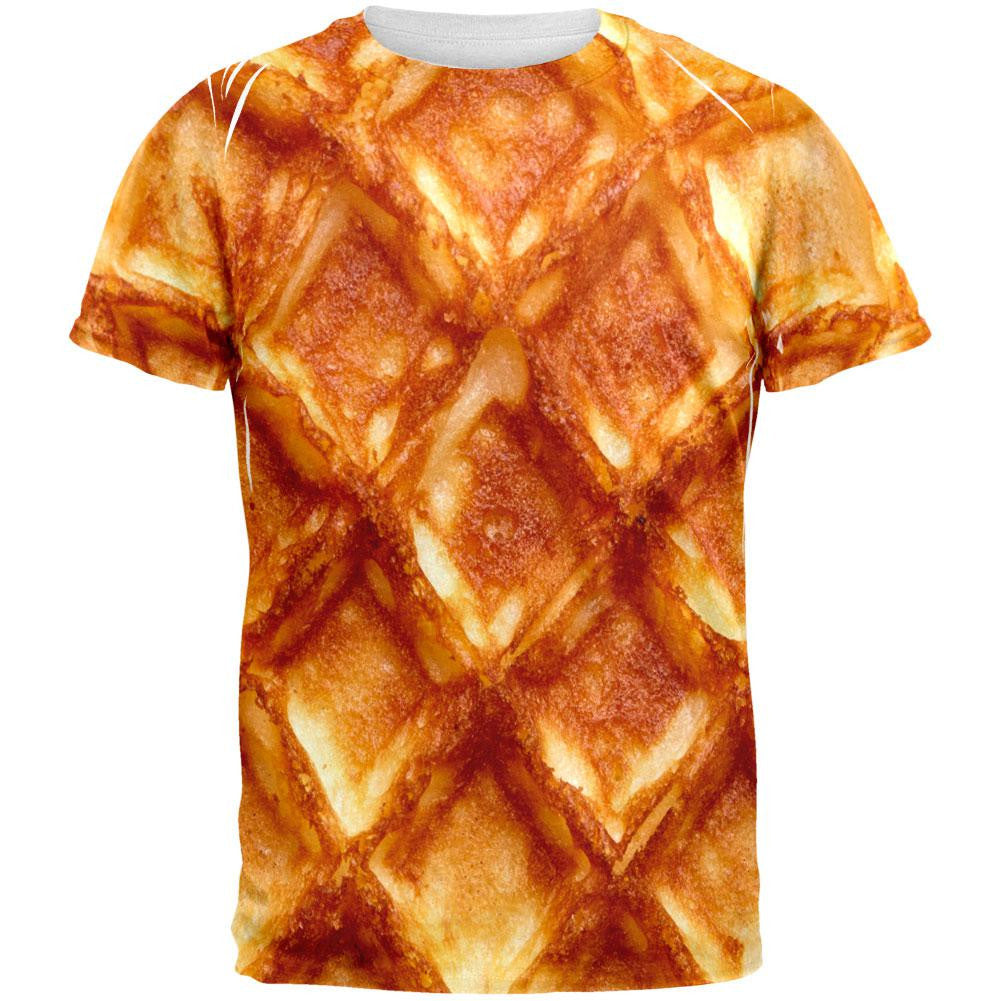 Waffle All Over Adult T-Shirt Men's T-Shirts Old Glory 2XL Multi