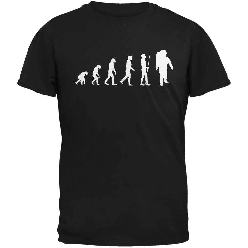 Evolution Astronaut Black Youth T-Shirt Youth T-Shirts Old Glory LG Black