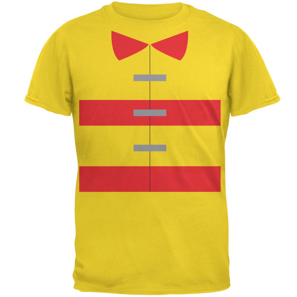 Halloween Fireman Costume Yellow Adult T-Shirt Men's T-Shirts Old Glory 2XL Yellow