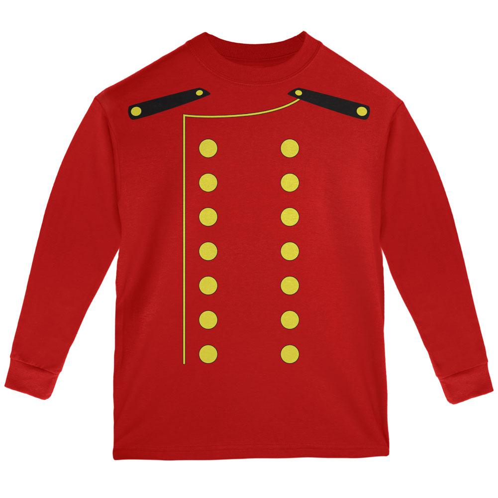 Halloween Hotel Bellhop Costume Red Youth Long Sleeve T-Shirt Youth Long Sleeves Old Glory LG Red