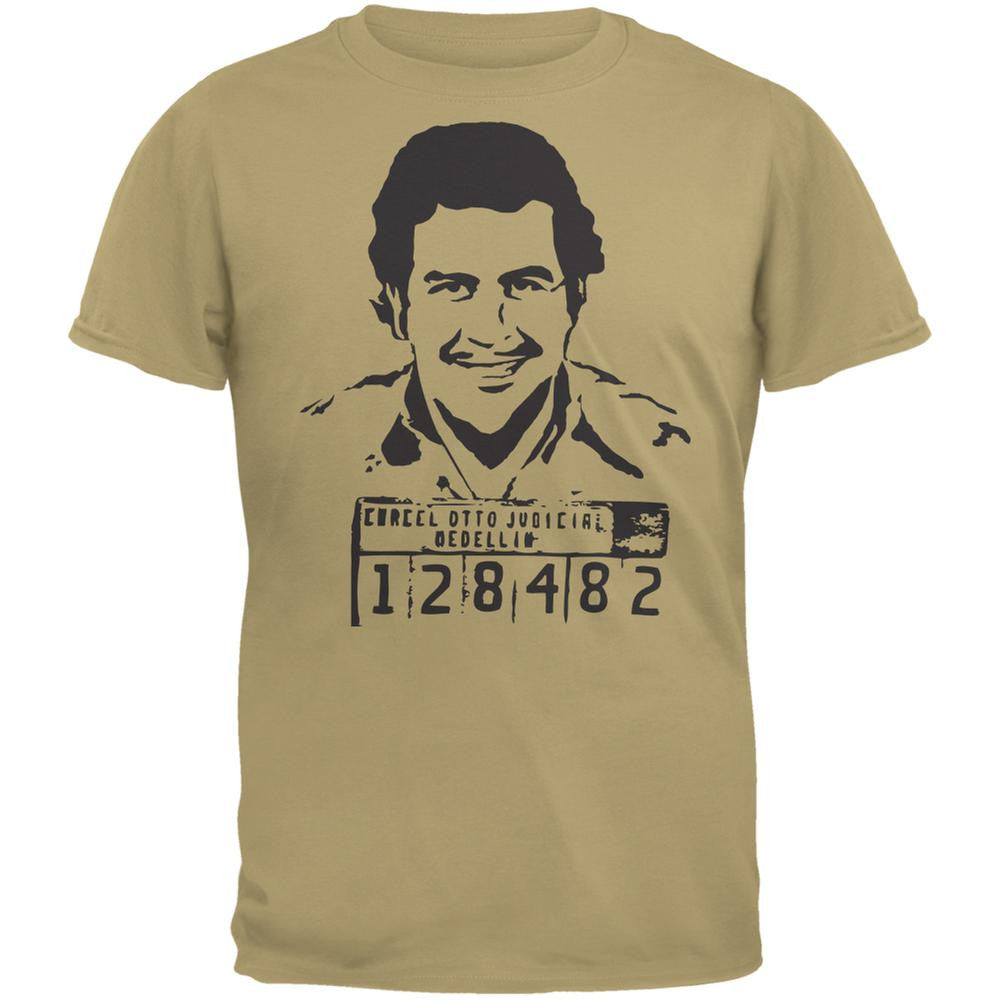 Pablo Escobar Tan Adult T-Shirt Men's T-Shirts Old Glory 2XL Off-White
