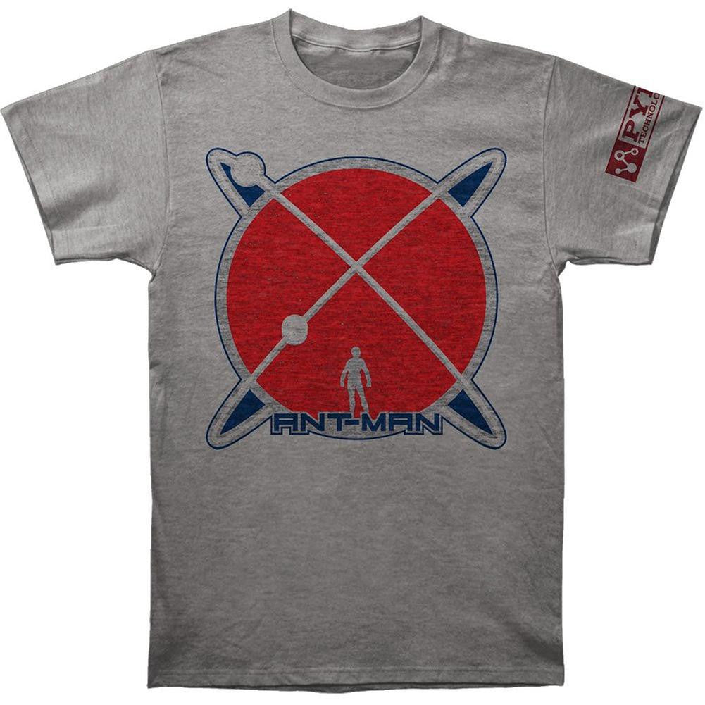 Ant-Man - Atomic Age Tri-Blend Soft Adult T-Shirt Men's T-Shirts Old Glory SM Grey