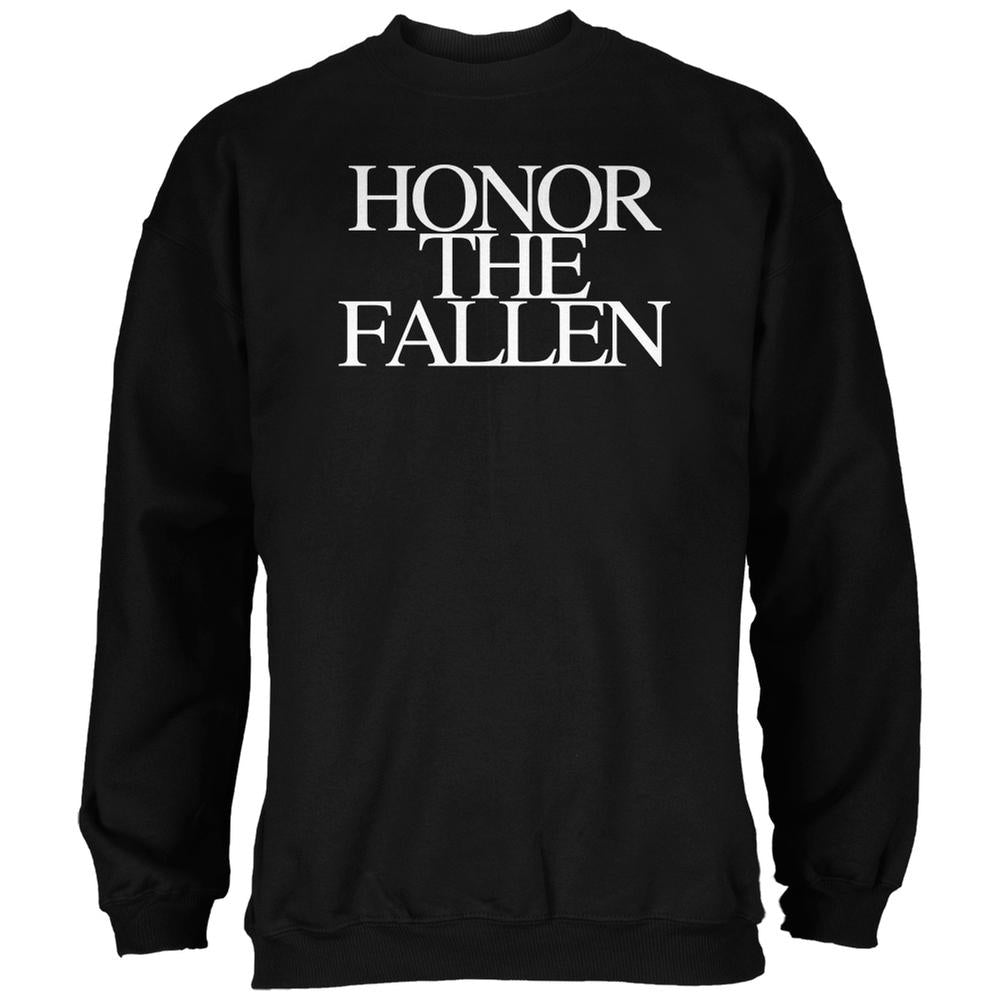 Honor the Fallen Black Adult Sweatshirt Men's Sweatshirts Old Glory 2XL Black