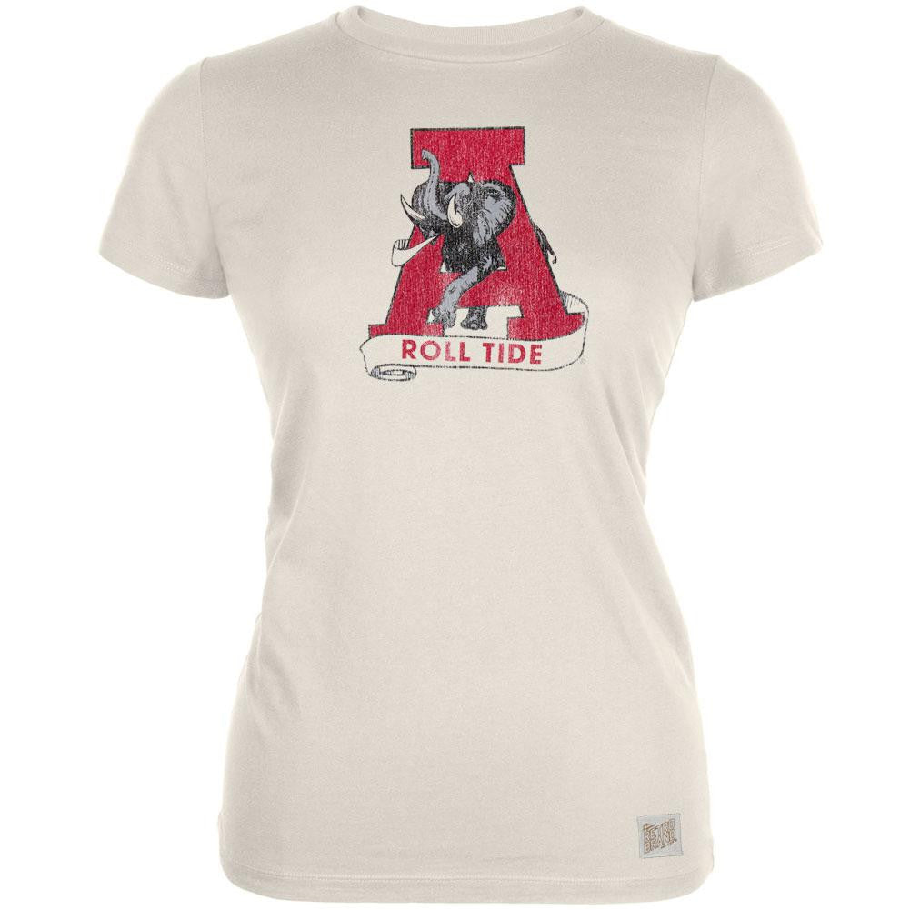 Alabama Crimson Tide - 1974-2000 Alternate Logo Vintage Juniors T-Shirt Juniors T-Shirts Alabama Crimson Tide