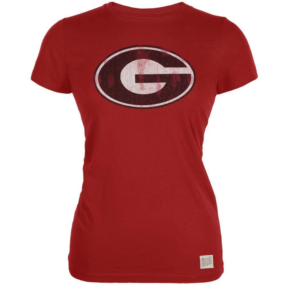Georgia Bulldogs - Distressed Circle G Vintage Juniors T-Shirt Juniors T-Shirts Georgia Bulldogs