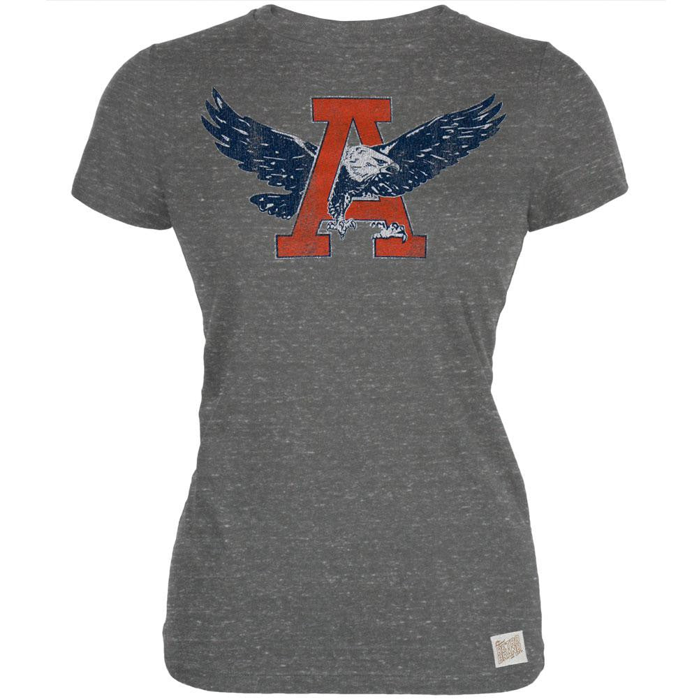Auburn Tigers - Giant A War Eagle Vintage Juniors T-Shirt Grey, image size:1001x1001