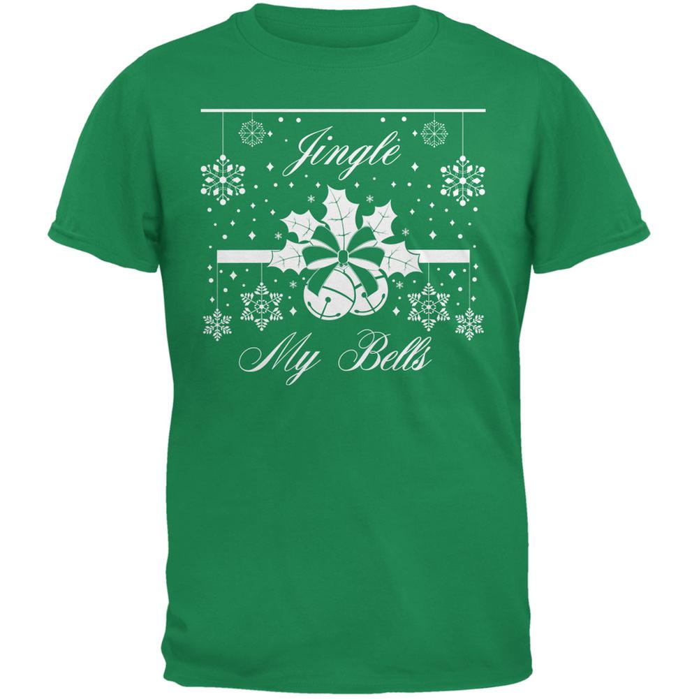 Christmas Jingle My Bells Irish Adult T-Shirt Men's T-Shirts Old Glory 2XL Green