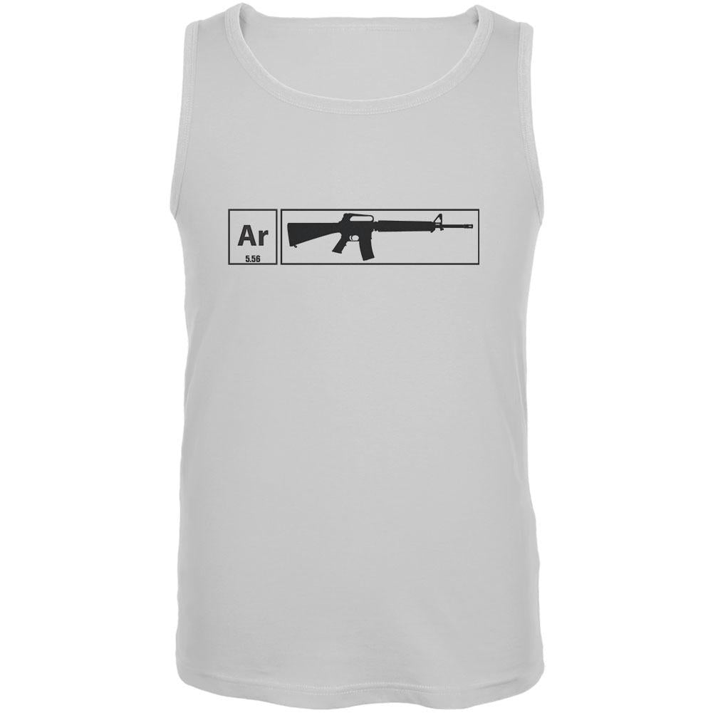 AR15 Element Periodic Table White Adult Tank Top Men's Tank Tops Old Glory 2XL White
