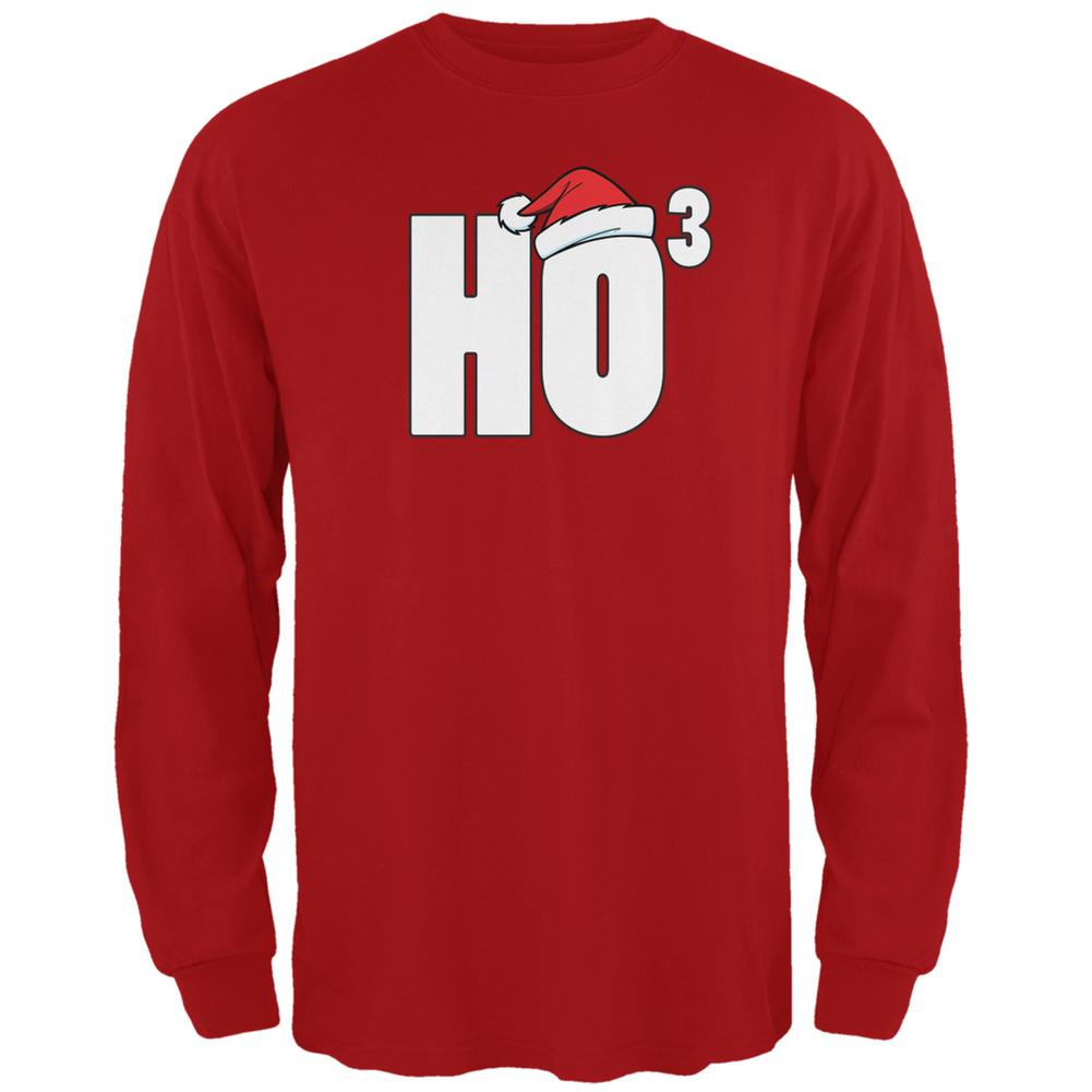 Ho Cubed Red Adult Long Sleeve T-Shirt Men's Long Sleeves Old Glory 2XL Red