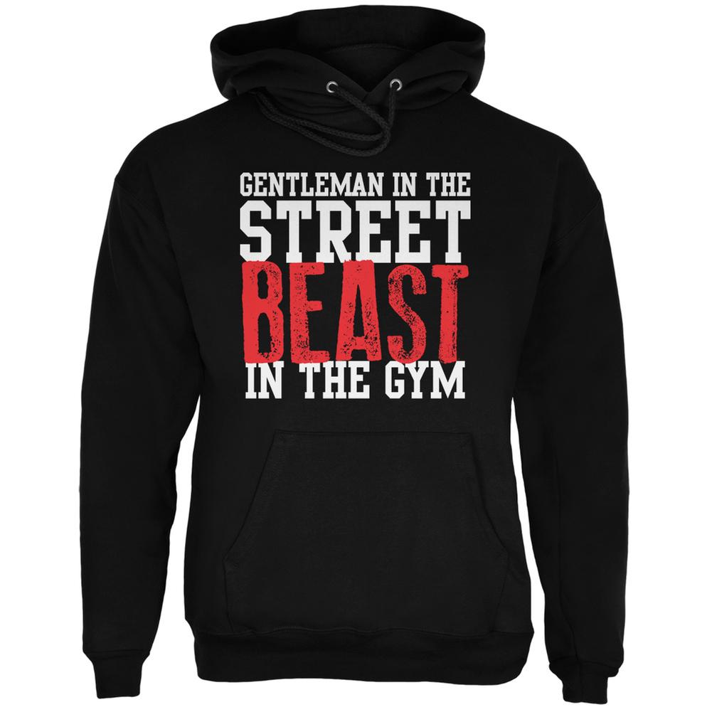 Gentleman In The Street Beast In The Gym Black Adult Hoodie Men's Hoodies Old Glory 2XL Black
