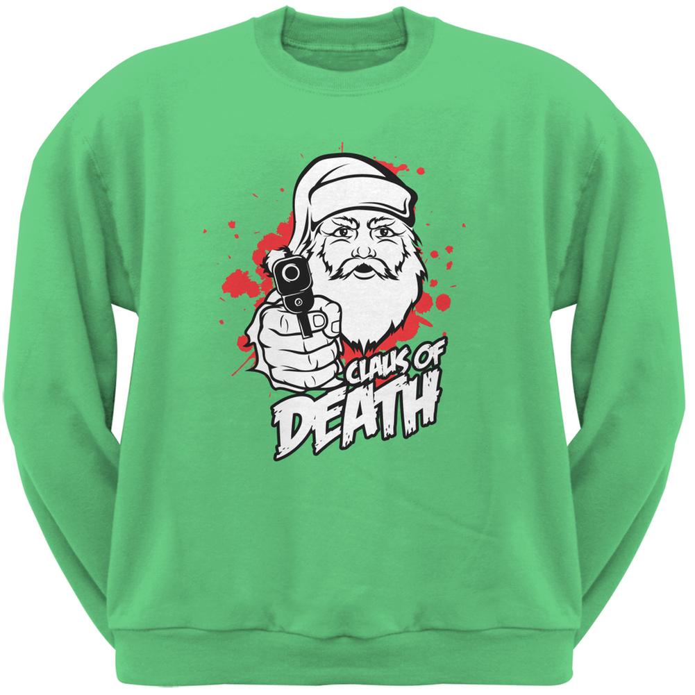 Christmas Claus Of Death Irish Green Adult Sweatshirt Men's Sweatshirts Old Glory 2XL Green