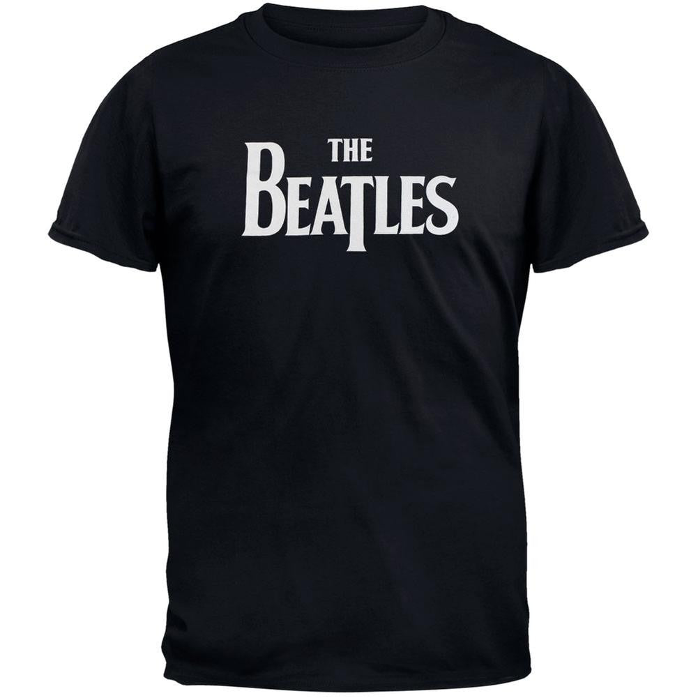 The Beatles - Drop T Logo Adult T-Shirt Men's T-Shirts Old Glory