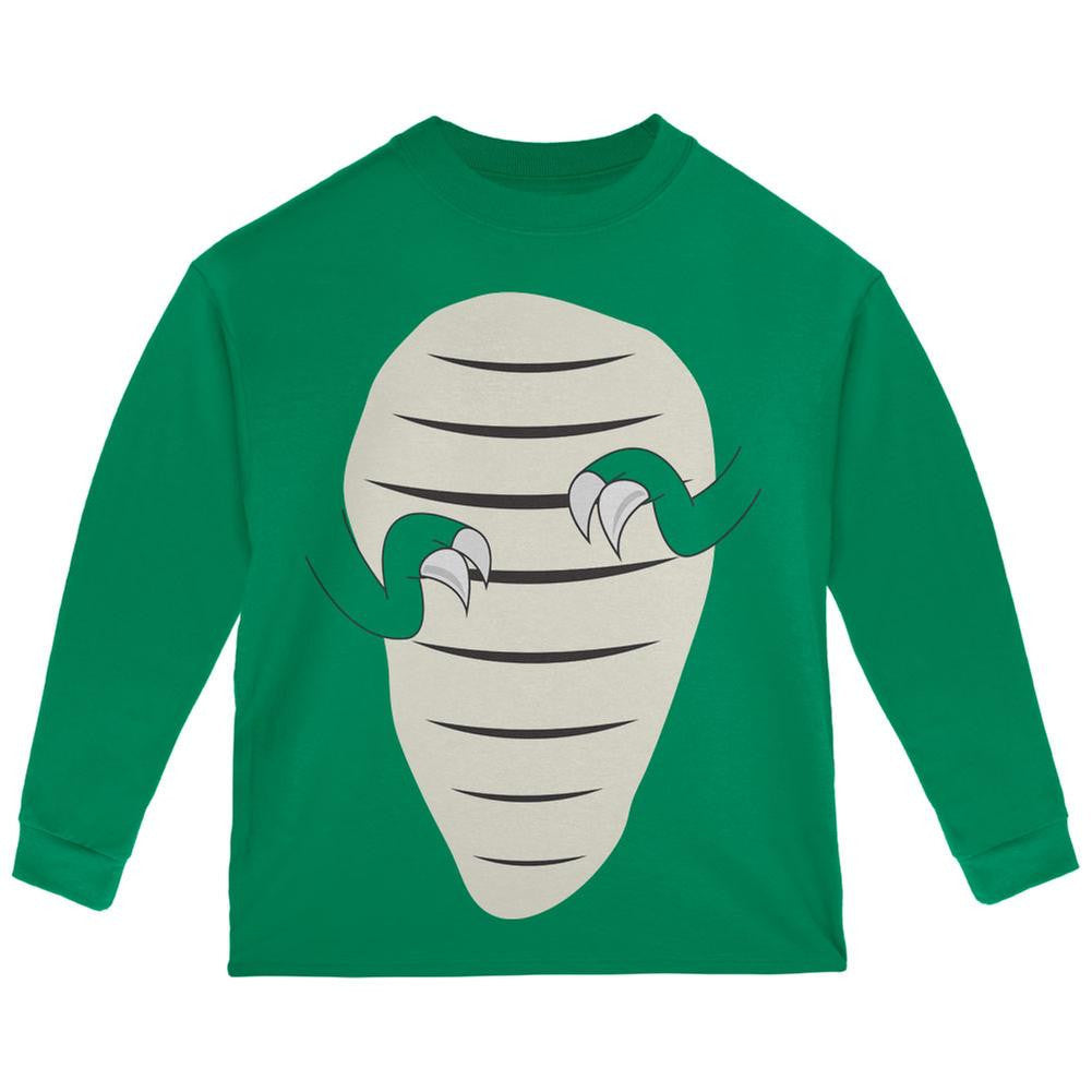 Halloween Jurassic - T-Rex Costume Green Toddler Long Sleeve T-Shirt Toddler Long Sleeves Old Glory