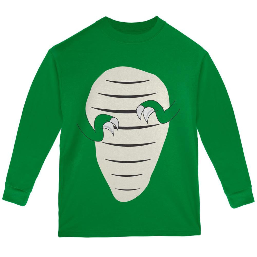 Halloween Jurassic - T-Rex Costume Green Youth Long Sleeve T-Shirt Youth Long Sleeves Old Glory