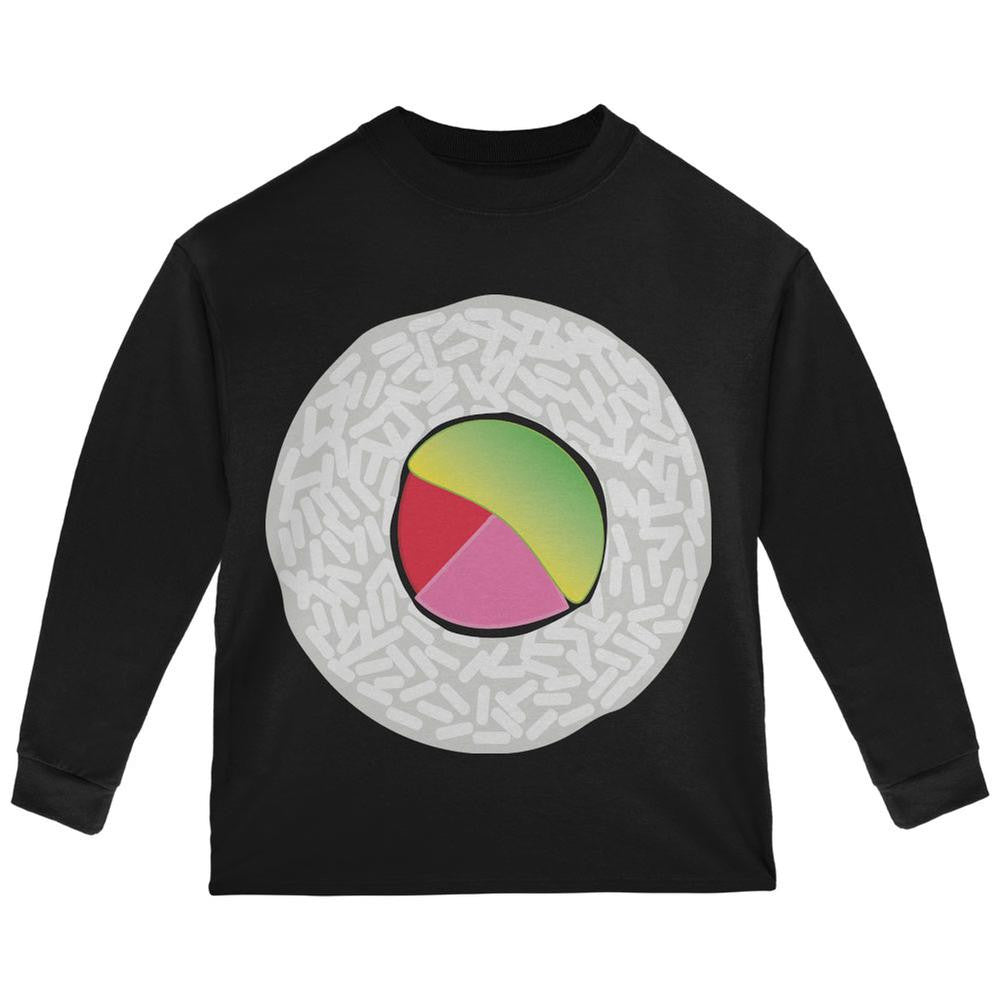 Halloween Sushi Costume 2 Black Toddler Long Sleeve T-Shirt Toddler Long Sleeves Old Glory