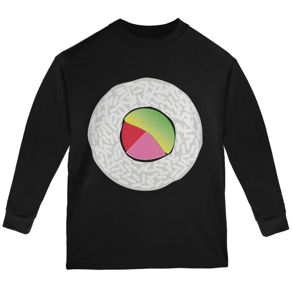Halloween Sushi Costume 2 Black Youth Long Sleeve T-Shirt Youth Long Sleeves Old Glory