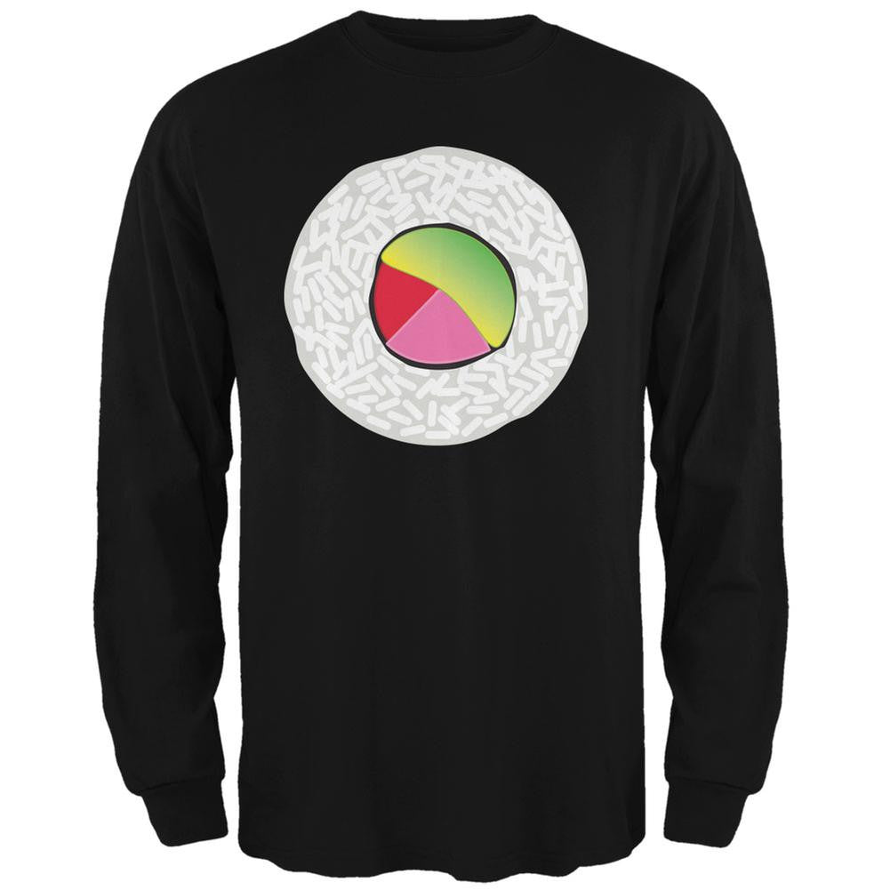 Halloween Sushi Costume 2 Black Adult Long Sleeve T-Shirt Men's Long Sleeves Old Glory