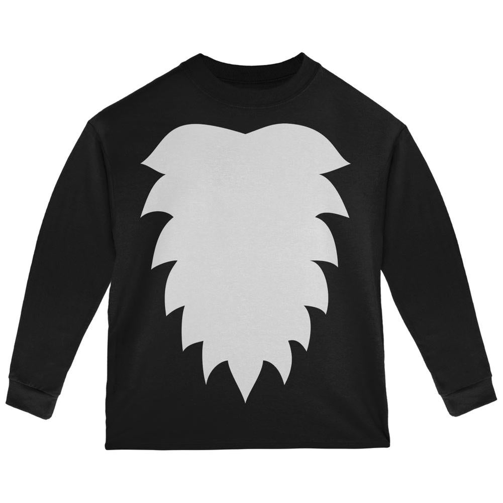 Halloween Costume Skunk Costume Black Toddler Long Sleeve T-Shirt Toddler Long Sleeves Old Glory 2T Black