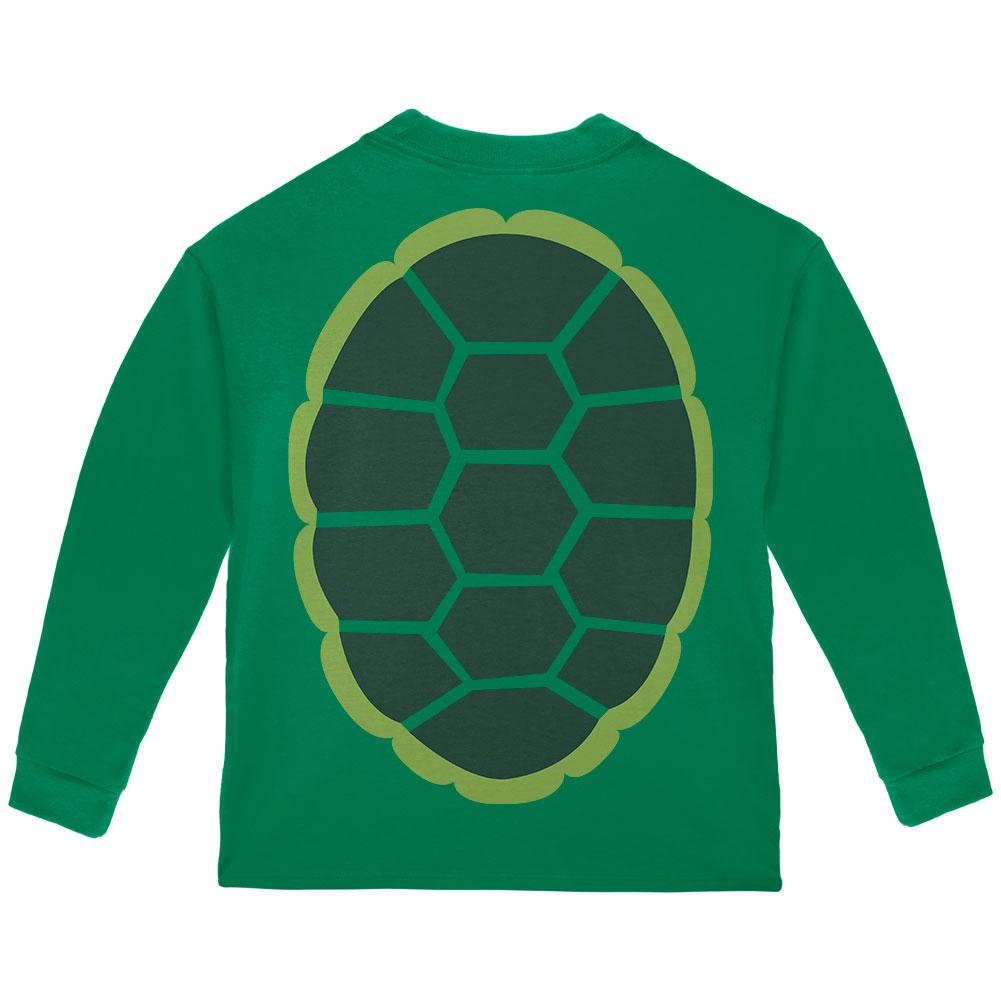 Halloween Costume Turtle Costume Green Toddler Long Sleeve T-Shirt Toddler Long Sleeves Old Glory